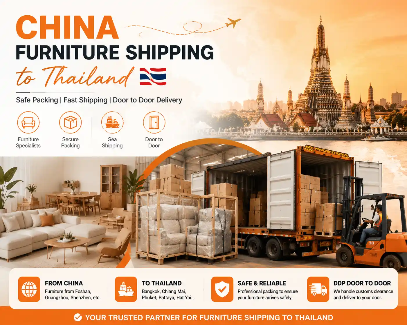 China Furniture Shipping to Thailand-2026